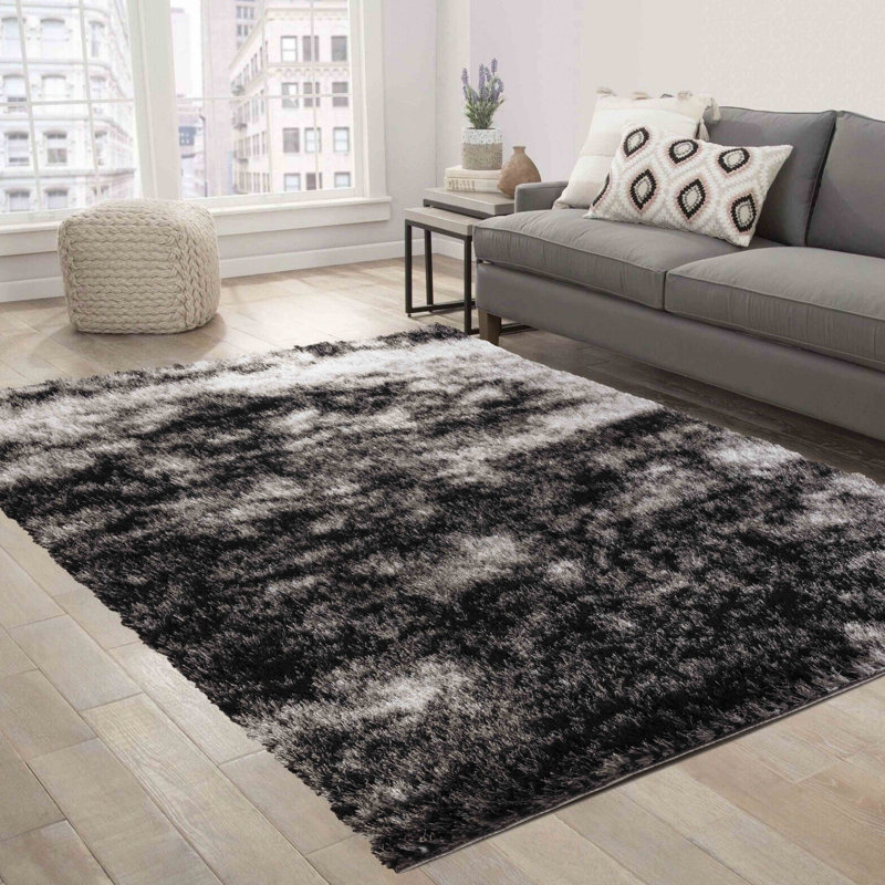 Tarbox Solid Colour Shag Area Rug, Rectangle 80 x 150cm