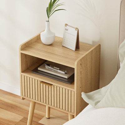 40cm W Manufactured Wood Bedside Table