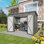 Remise de rangement extérieure 4 x 9 pi, abri de jardin en métal avec toit incliné, 6 évents et 2 portes battantes pour la cour, le jardin, le patio, le garage, la pelouse, gris