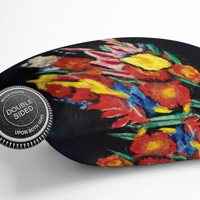 Flowers In A Vase Square Throw Cushion, 40cm H x 40cm W x 15cm D