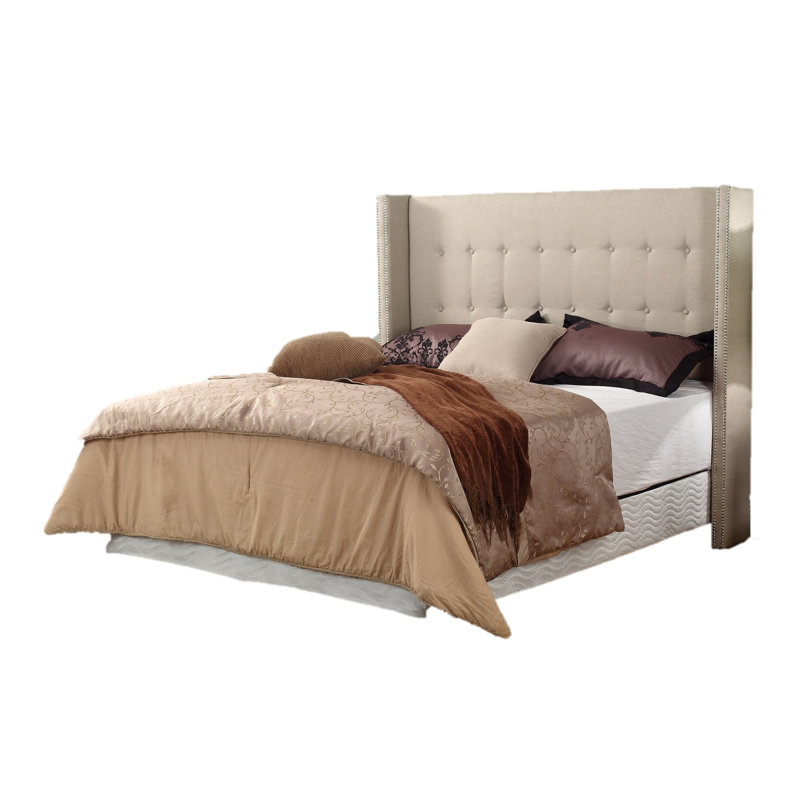Bernardino Upholstered Headboard, Beige
