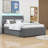 Prarthana Classic Upholstered Platform Bed with Twin Trundle, LED Lights-399725741-399725739