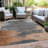 Machine Washable Indoor/Outdoor Xhevrie Paprika Rug-1352870096