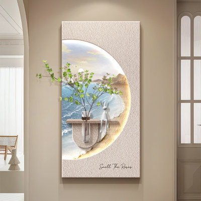 Art mural blanc en grès