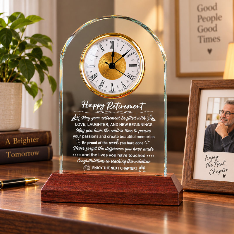 Horloges cadeaux pour une retraite heureuse
