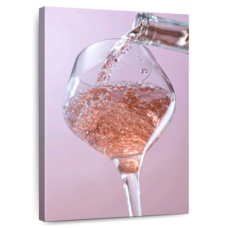 Yarlin Bubbly Rose Wine, 51" H x 34" W