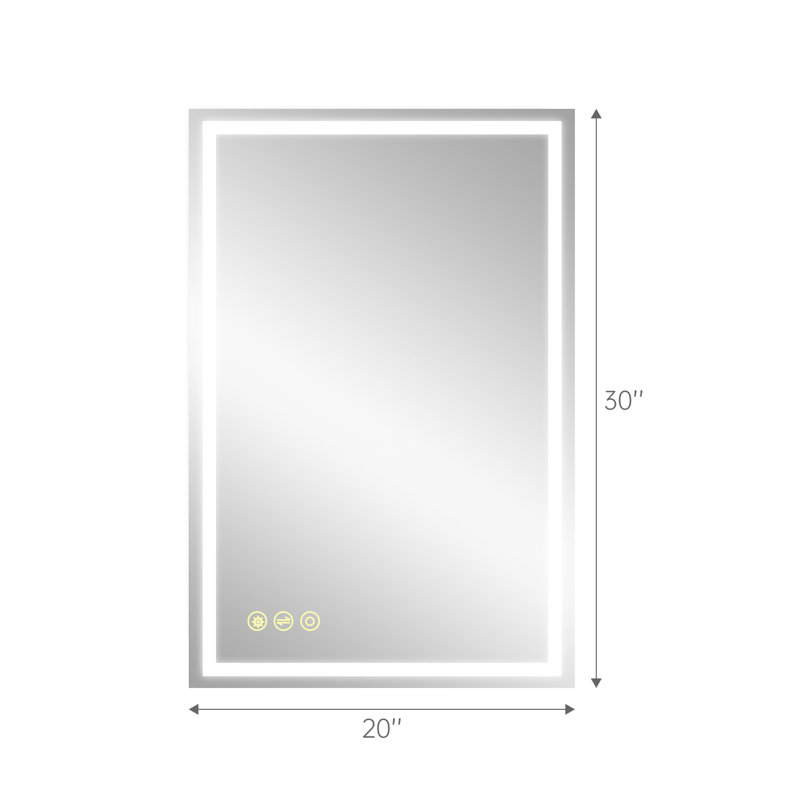 Flat Wall Mirror, 30" x 20"