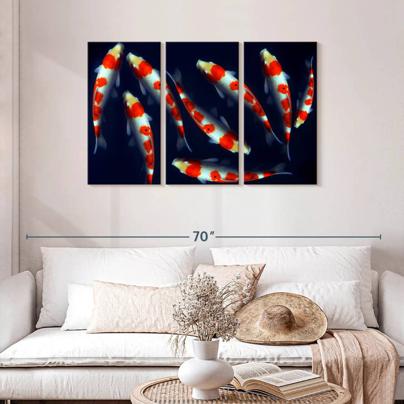 Brampt Sleek Koi Fish, 28" H x 45" W