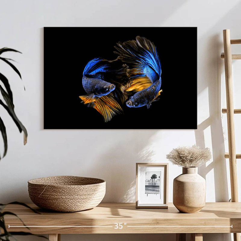 Brampt Neon Betta Fish, 16" H x 24" W