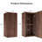 36" Modern Bathroom Vanity with Single Ceramic Basin and 2 Drawers, and 14"Side Cabinet Set