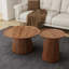 Ensemble de 2 tables basses rondes polyvalentes pour salon et bureau