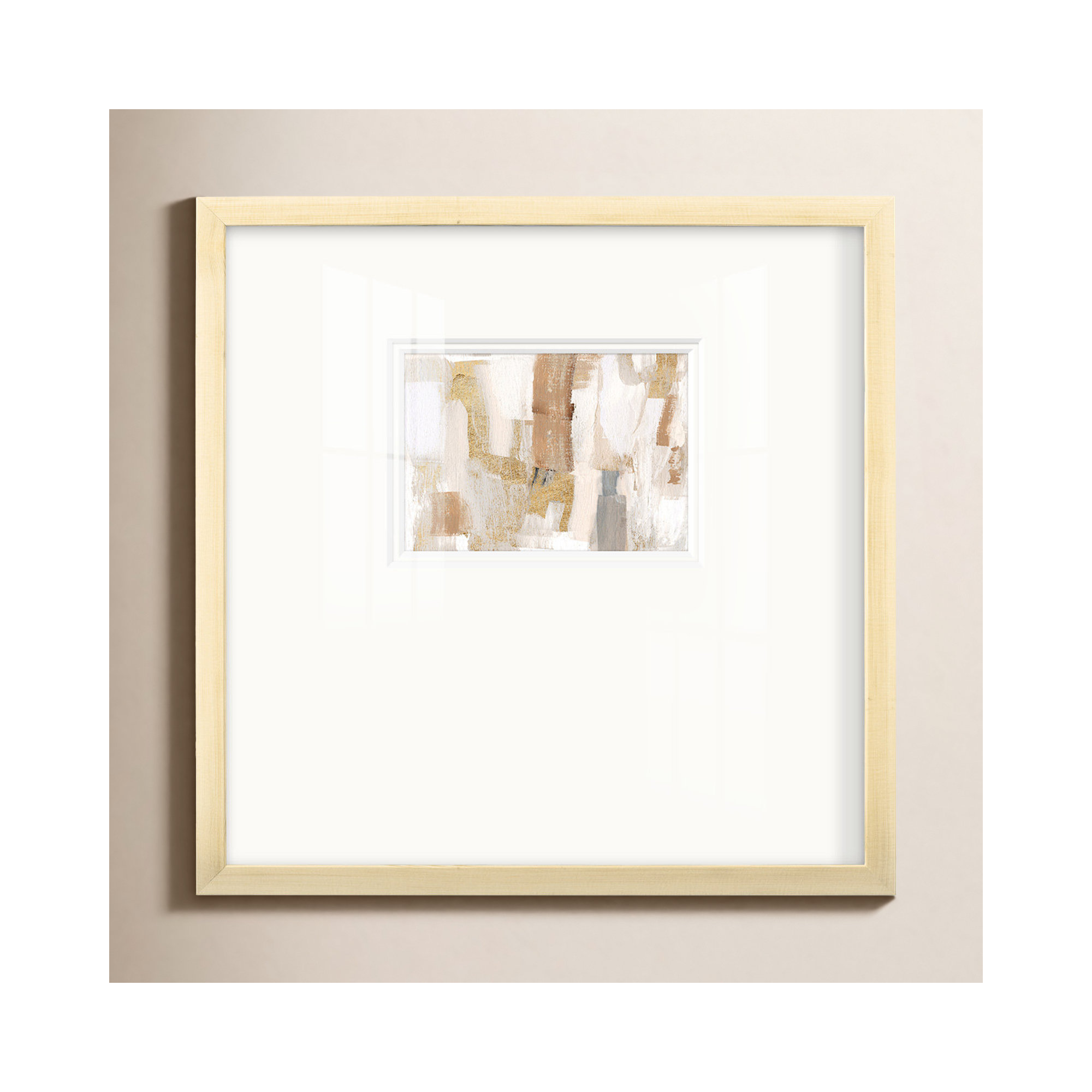 Gold Quartz I, 21" H x 21" W x 1.25" D