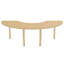 Table d'activité 36 "x 72" thermofusionnée avec pieds réglables en bois massif - grain d'érable / sable / naturel-130361685-130361687