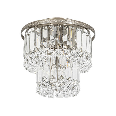 Plafonnier encastré en cristal 3 lumières Luxury