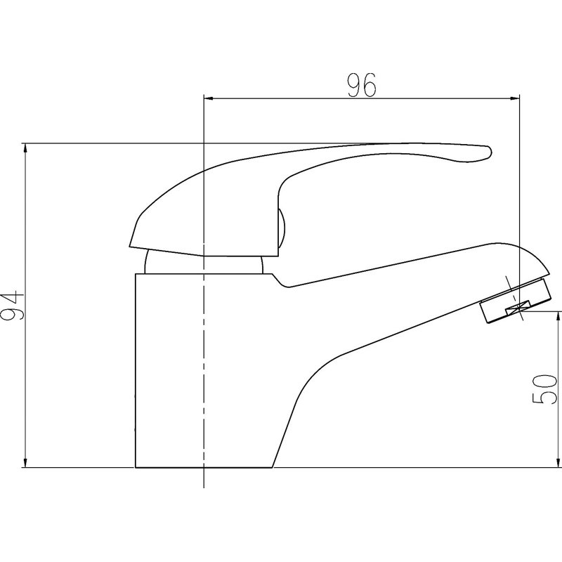 VeeBath Linx 750mm Vanity Sink Cabinet Unit & Mono Basin Mixer Tap