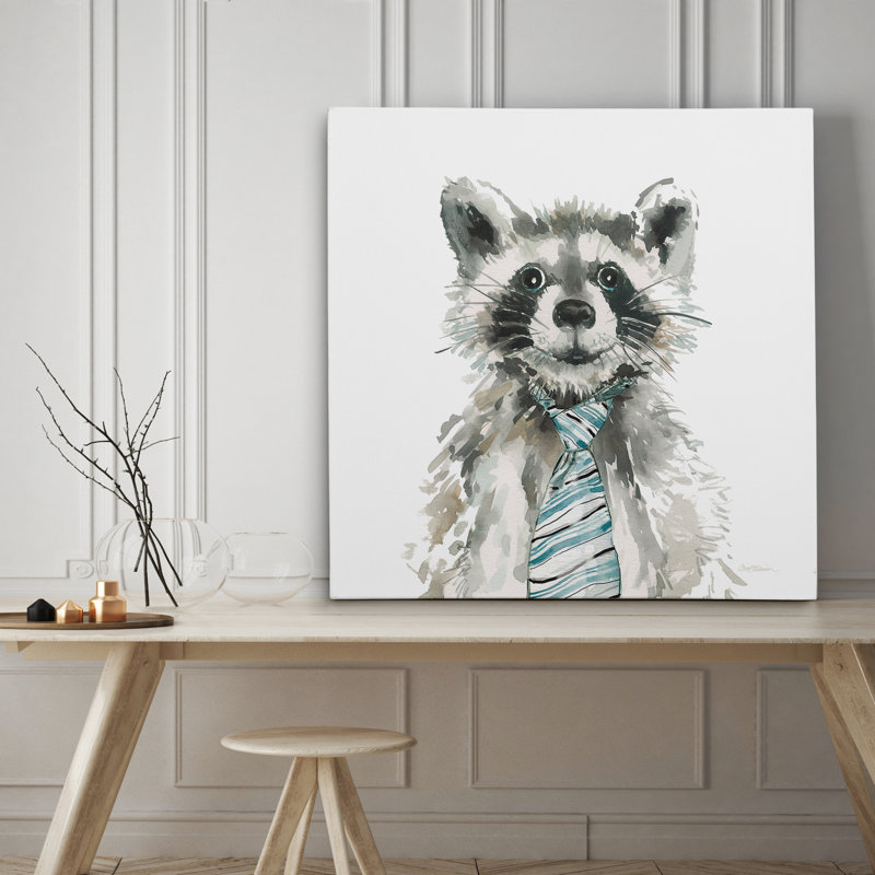 «Cute Critter Raccoon», art sur toile, H 16 po x l 16 po x P 1,5 po, Toile tendue