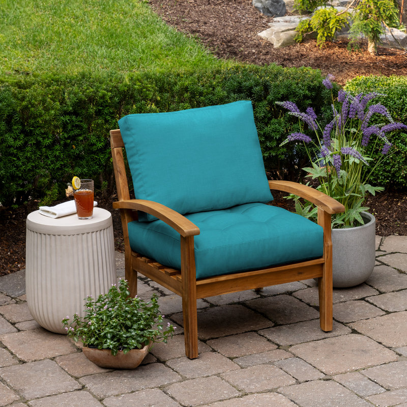 ARDEN Outdoor Lounge Chair 6" Cushion, Blue