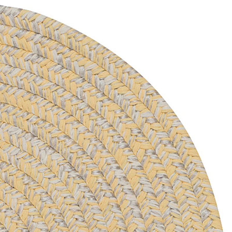 Tapis réversible intérieur / extérieur Wolfsbrug - jaune, Ovale 12 pi x 16 pi