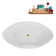 67" Streamline Soaking Freestanding Tub and Tray With Internal Drain