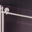Porte de douche coulissante en verre transparent l 60 po x H 76 po en noir mat