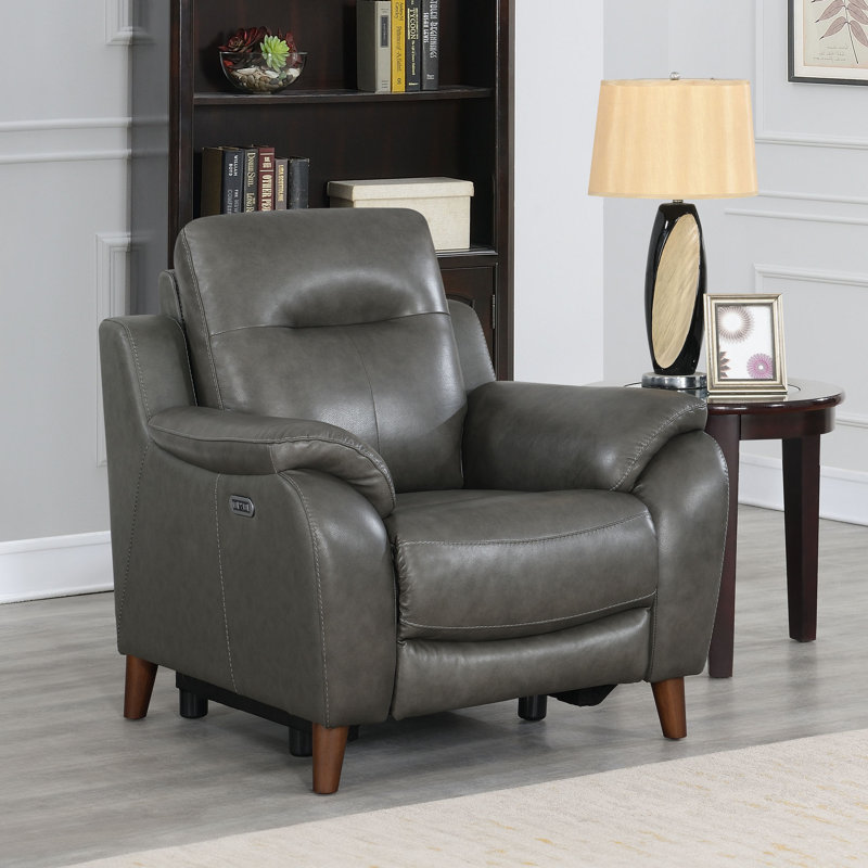 Sanea Genuine Leather Power Recliner