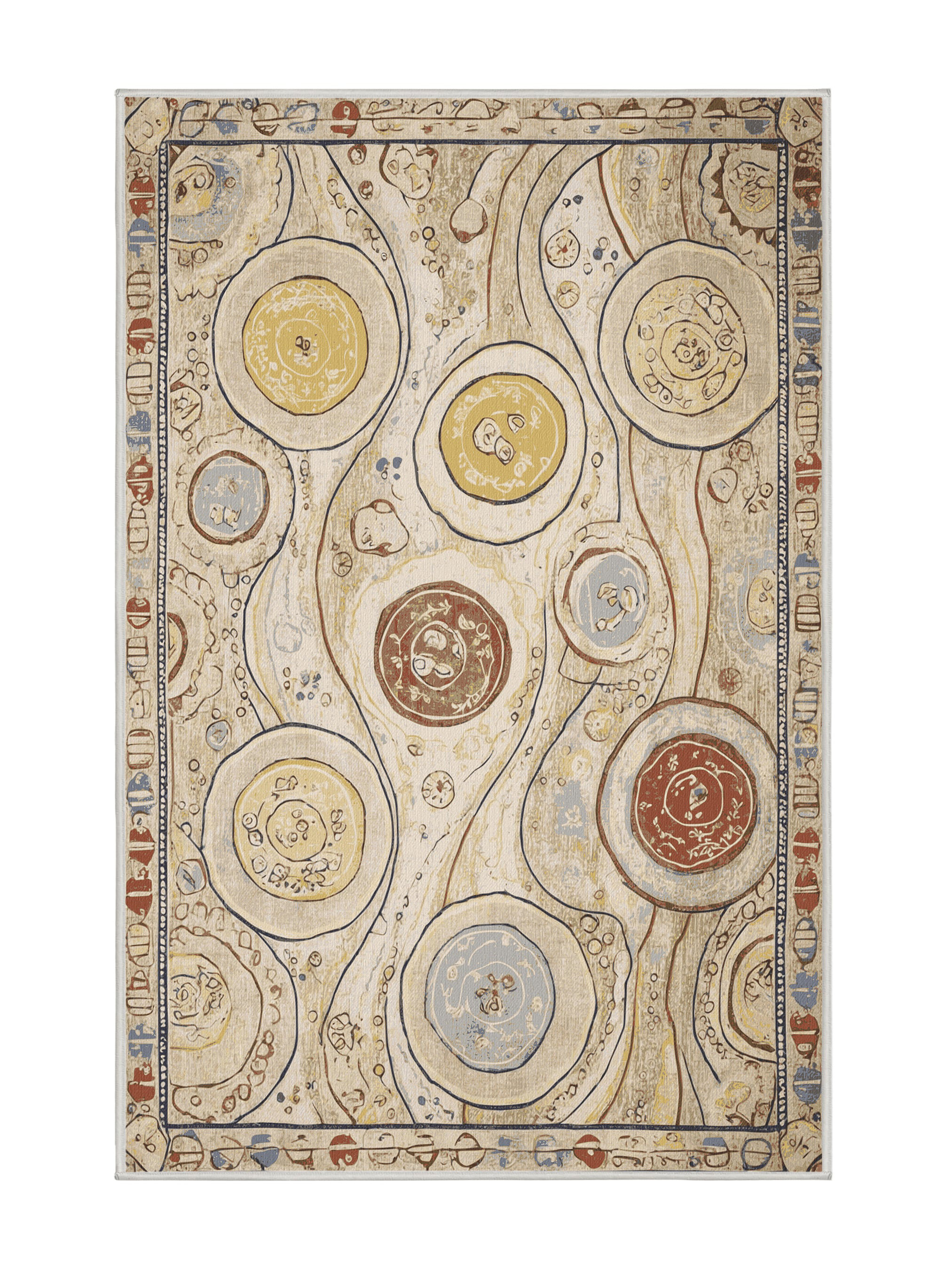 Snow Trail Spirit Area Rug NCU0NXD855
