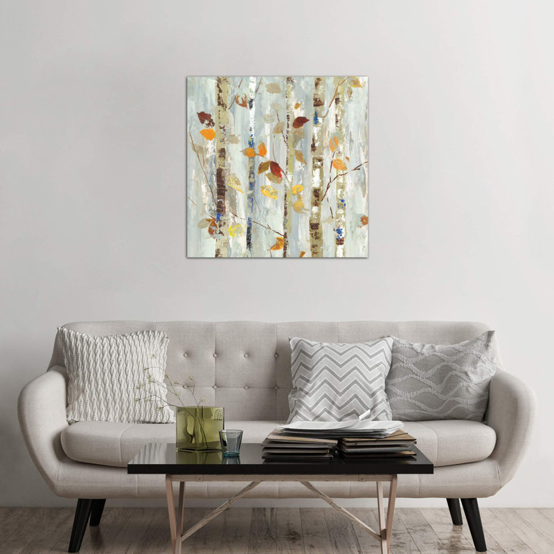 Autumn Petals by Allison Pearce - Painting on Canvas, No Frame, 45.72 cm H x 45.72 cm W x 3.175 cm D