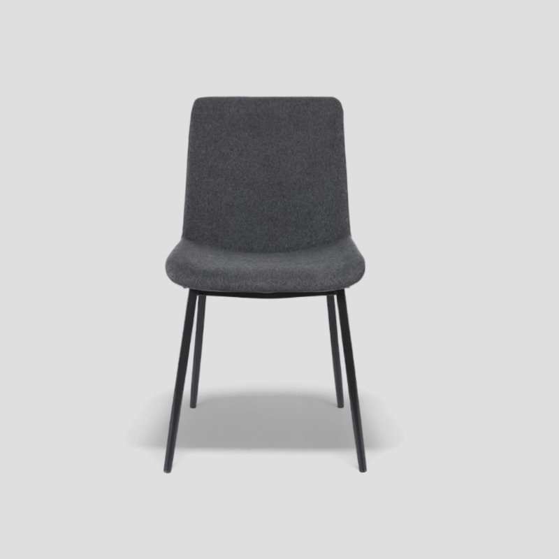 Chaise en tissu Thundelarra, Gris foncé