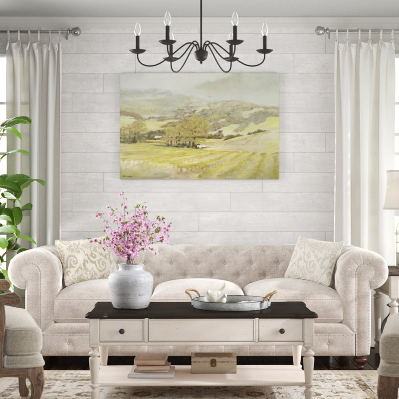 'Spring Vineyard' by Silvia Rutledge - Painting Print, Wrapped Canvas, 81cm H x 122cm W