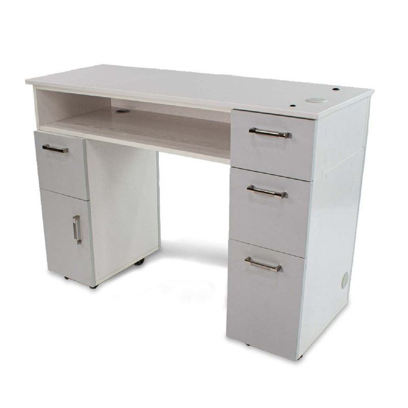 Marble Top Solid Wood Base Writing Desk