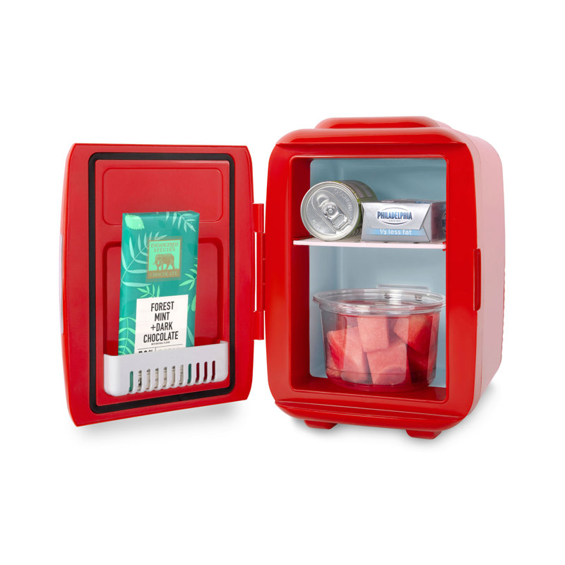 Classique 0,14 cu. Mini réfrigérateur de comptoir, Rouge