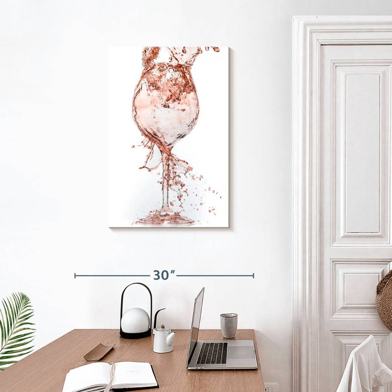 Yarlin Rose Wine, 30" H x 20" W