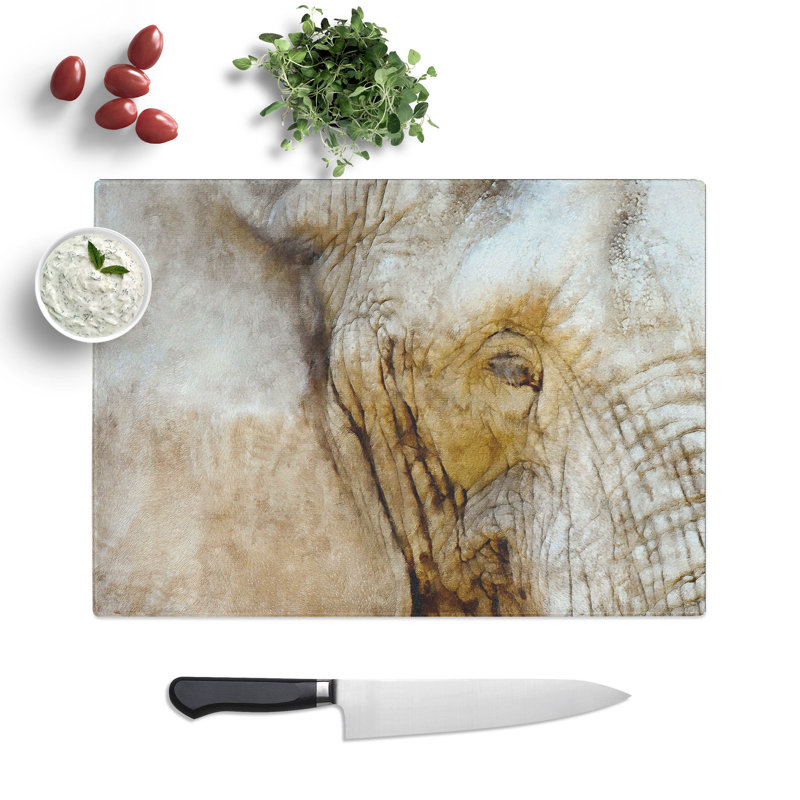 Elephant Vol.5 Painting Chopping Board, 28.5cm W x 39cm L