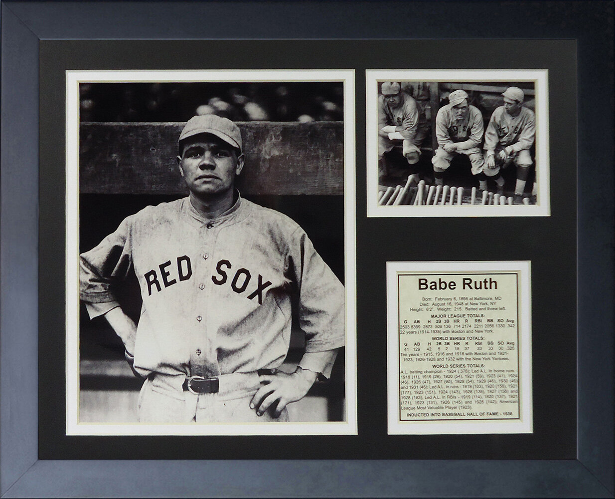  Legends Never Die Babe Ruth Swing Framed Photo