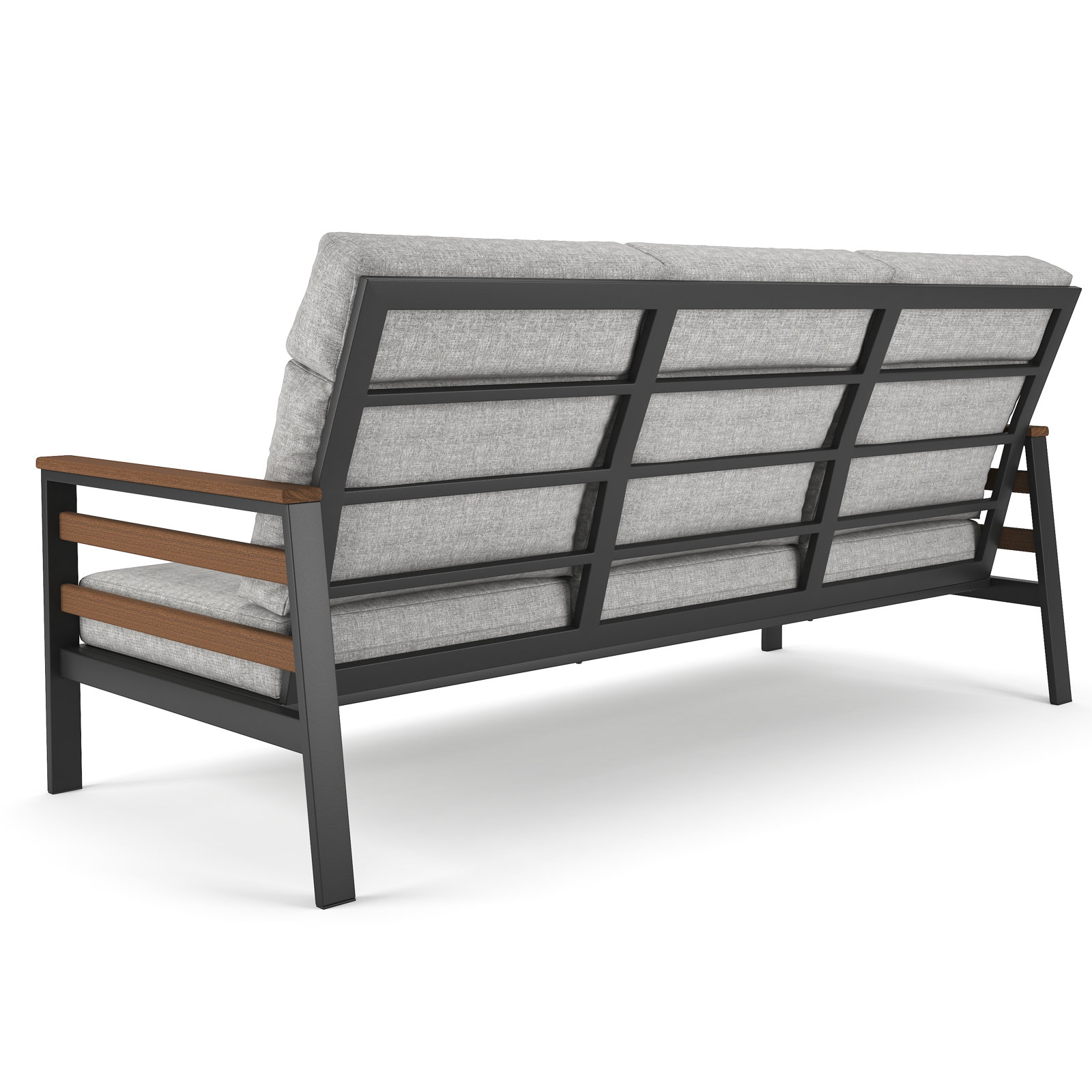 Townsend 80" Sunbrella® Patio Sofa, Canvas Granite, Brown