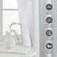 Ensemble de rideaux occultant 100% pour chambre à coucher Noice, isolant thermique pour salon avec 18 anneaux 2 pièces-111096480