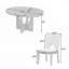 Ensemble de salle à manger durable et extensible en bois massif avec chaises rembourrées, parfait pour une salle à manger polyvalente et élégante