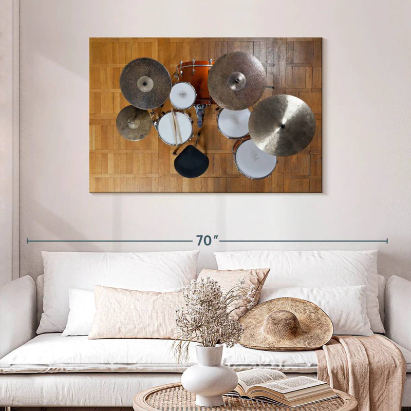 Full Drum Set, 30" H x 45" W