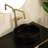 RUBEN 30 Inch Floating Bathroom Vanity With Sink Combo, Modern Wall Mounted Vanity Bathroom Storage Cabinet With Sintered Stone Top & Round Ceramic Basin-714671203-714671201-714671230