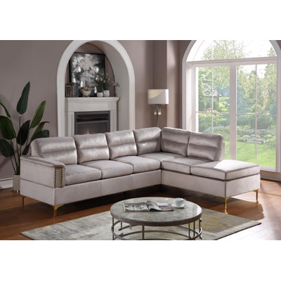 Jacameron 2 - Piece Vegan Leather Sectional -  Mercer41, F36E6D5A3A3F49FFB4A6E69B6102FBF5