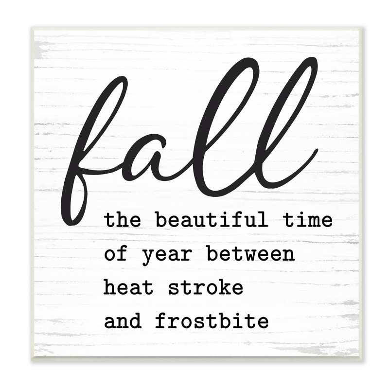 Drôle d'automne, phrase d'automne, motif de grain rustique noir, estampe numérique texturée par lettrage et doublure