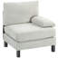 Canapé modulaire modulaire avec tissu crème