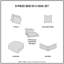 Édredon pour lit simple et drap - motif médaillon bleu marine, bordures brodées, ensemble de literie à la fois doux et polyvalent, taies décoratives, draps en microfibre,