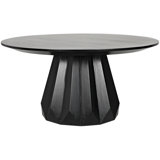 Brosche Round Mahogany Wood Dining Table