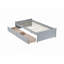 Bed With 2 Drawers, Solid Rubber Wood Bed-1890761361