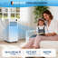 Climatiseur portatif GarveeHome 10000 BTU avec chauffage et climatisation, climatiseur écoénergétique et silencieux pour les bureaux américains, télécommande et installation facile, 150 à 250 pieds carrés