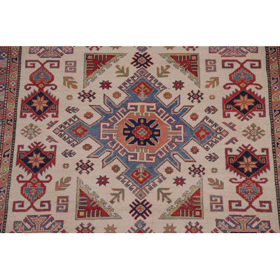 Ivory Kazak Vegetable Dye Area Rug