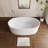 65'' x 34'' Freestanding Solid Surface Bathtub