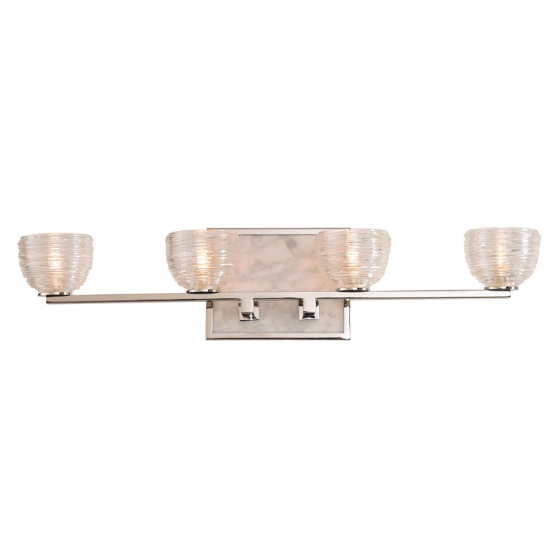 Bianco 4 LT Polished Nickel Vanity Light Kalco