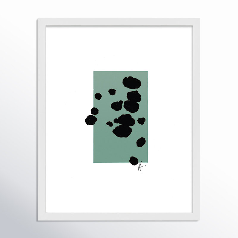 Serenity 1.2 Painting by Lee Lessem, 30" H x 24" W, White Framed